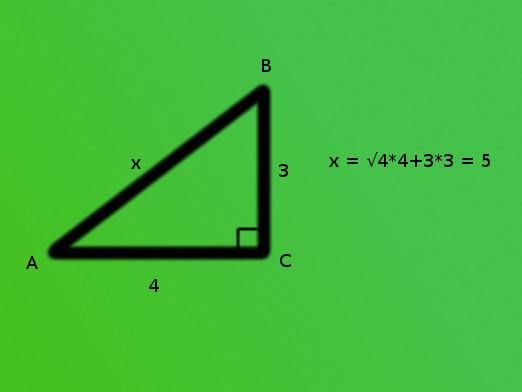 斜辺を見つけるには？